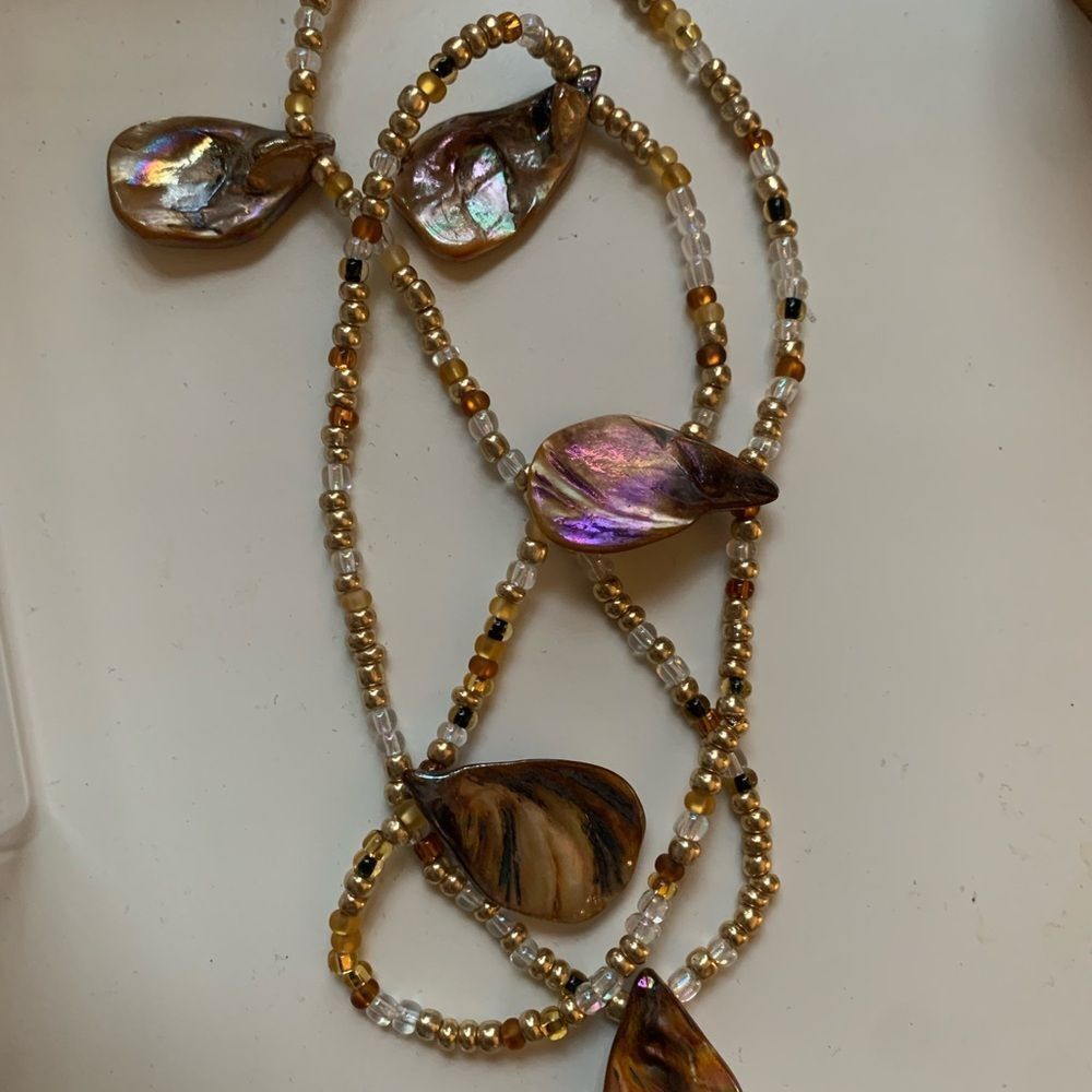 Ethereal shell waist bead